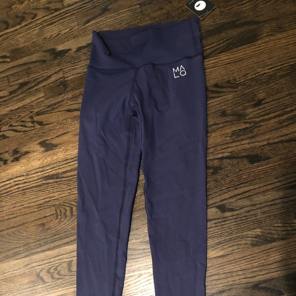 MALO HI RISE LUXE LEGGINGS - NAVY Size Small - Picture 1 of 3